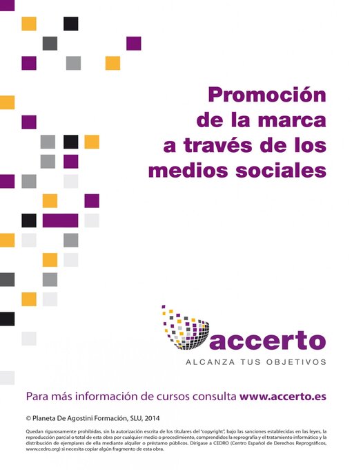 Title details for Promoción de la marca a través de los medios sociales by Accerto - Available